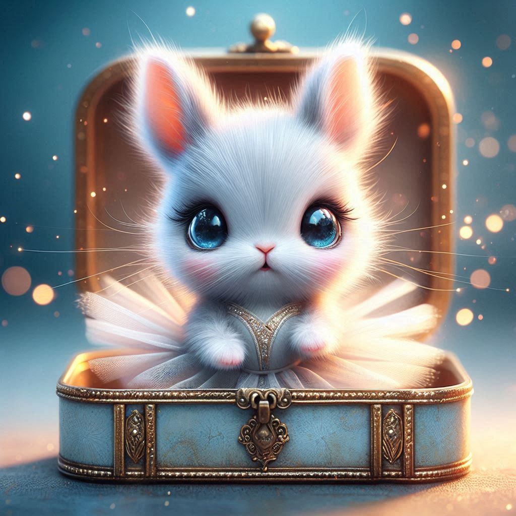 "Twirling to the soft song that plays"