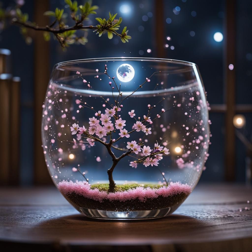 Miniature blossom tree 🌸  by @RedPixie