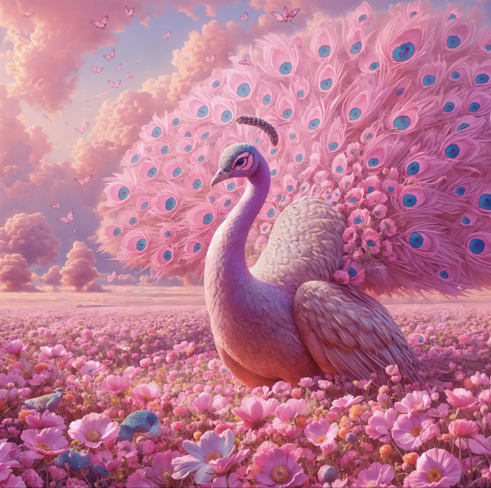 Pink peacock II