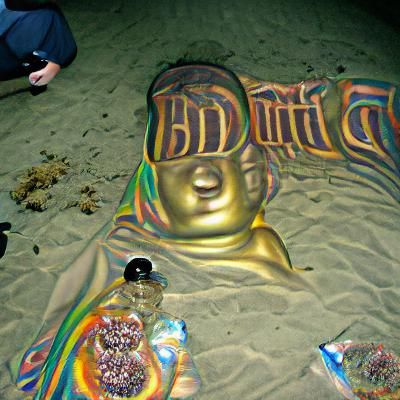 Buddha dmt trip beach 
