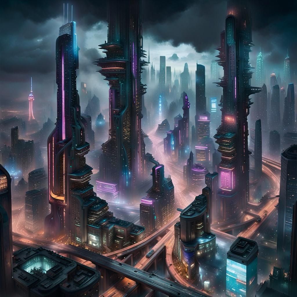 Futuristic metropolis