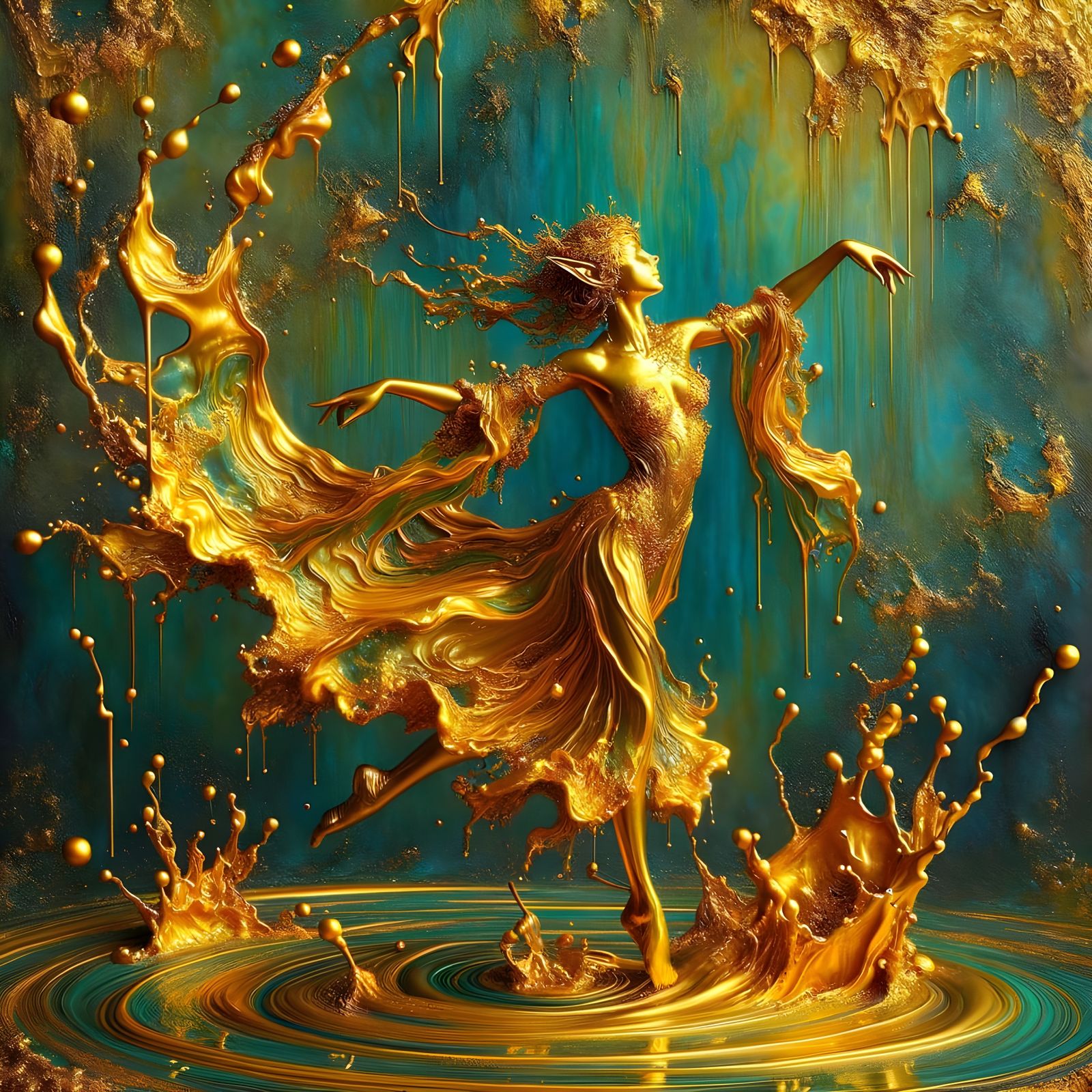Liquid Gold  by @Ria Hagane