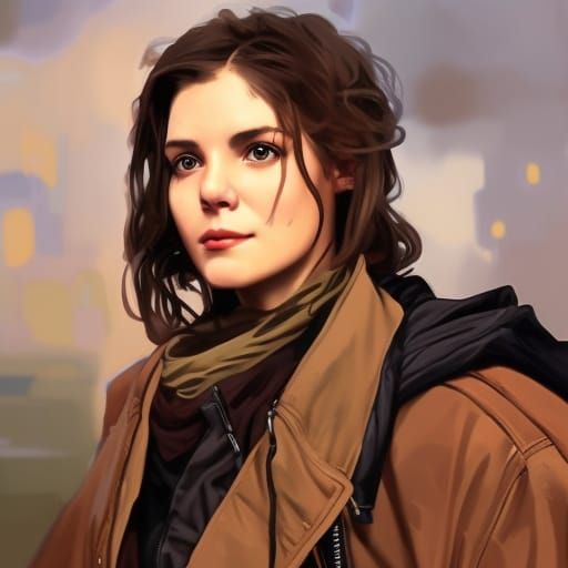 Traveler who didn't forget her make-up
