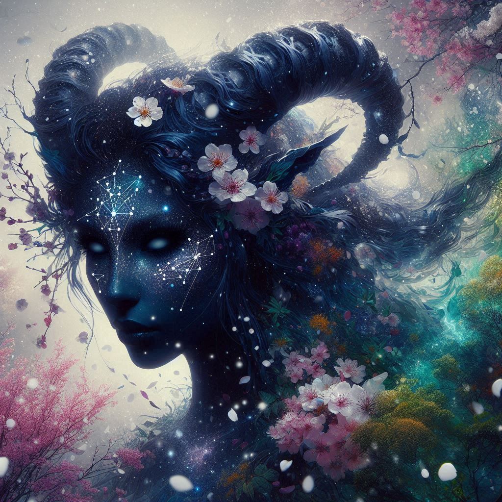 Double exposure portrait