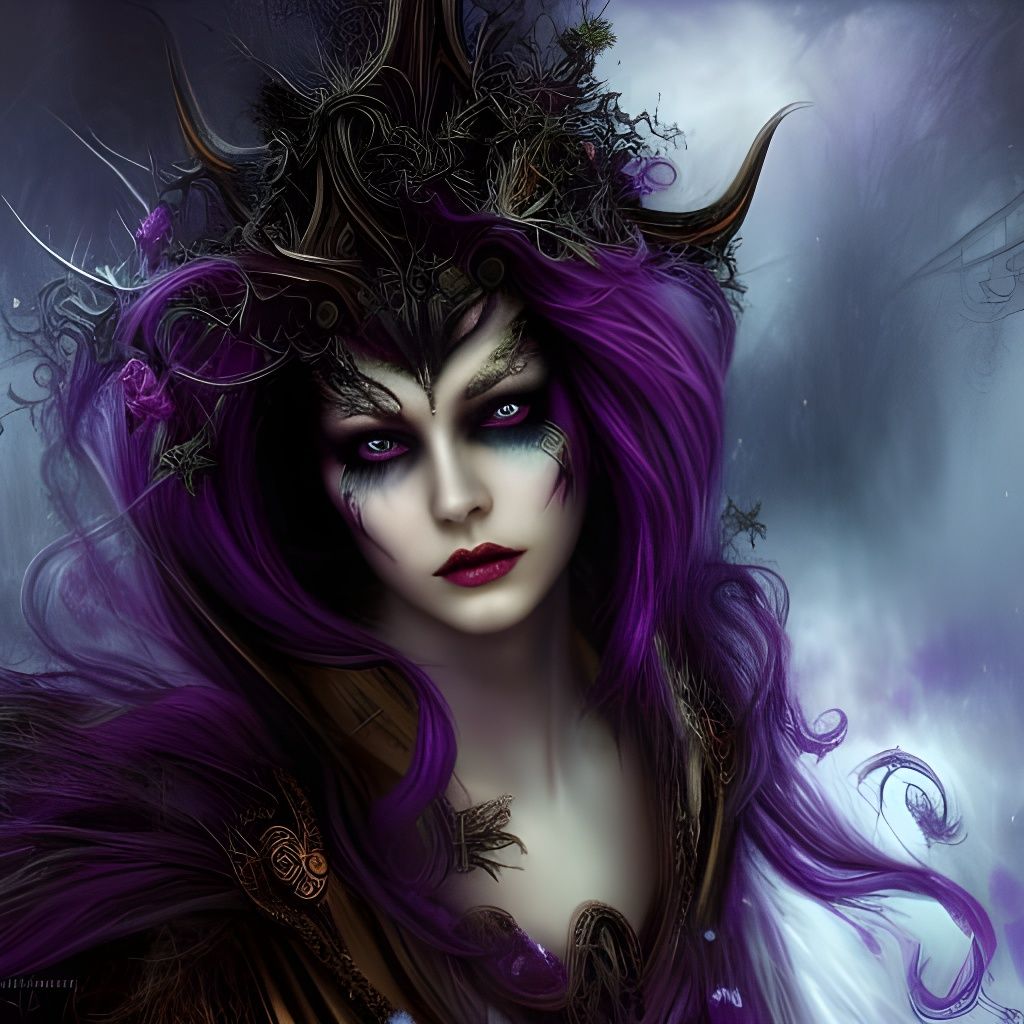 beautiful fabulous female warlock - AI Generated Artwork - NightCafe ...