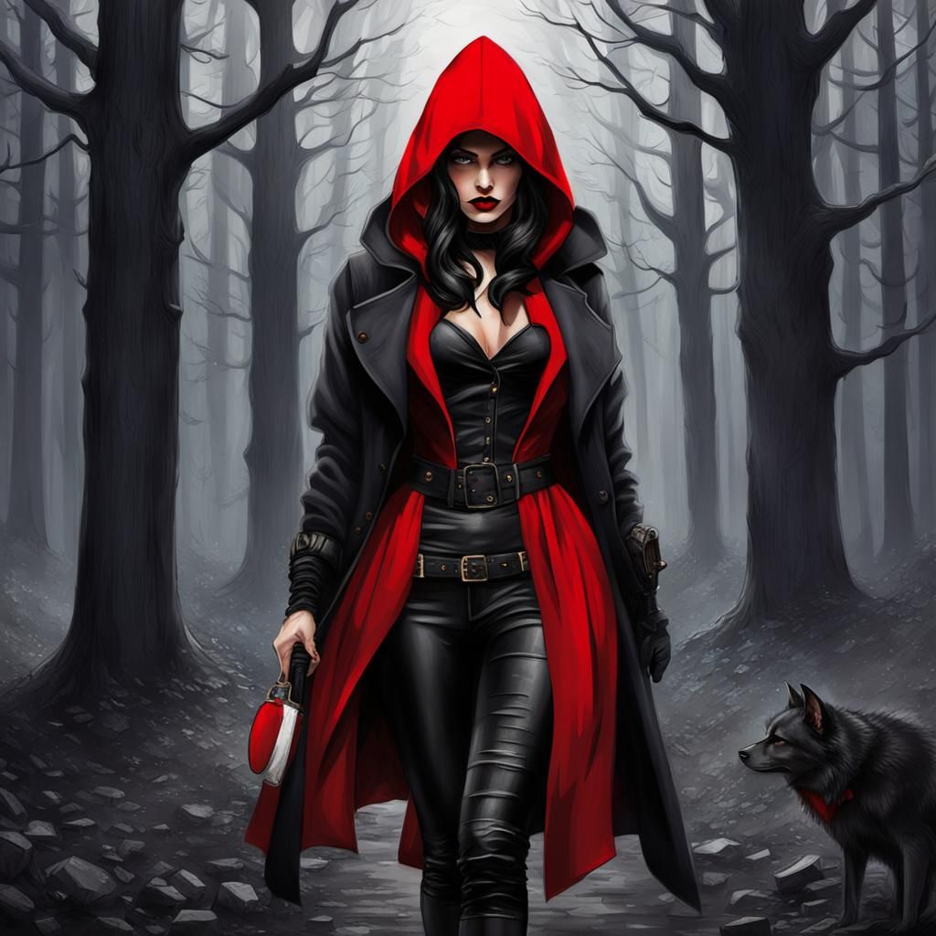 red riding hood mobster
 girl friend