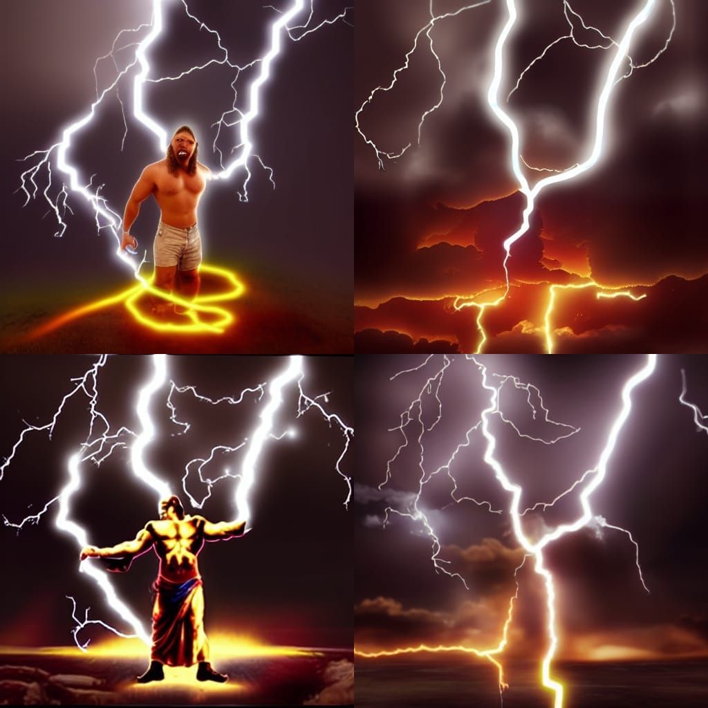 god zeus casts chainlightning spell