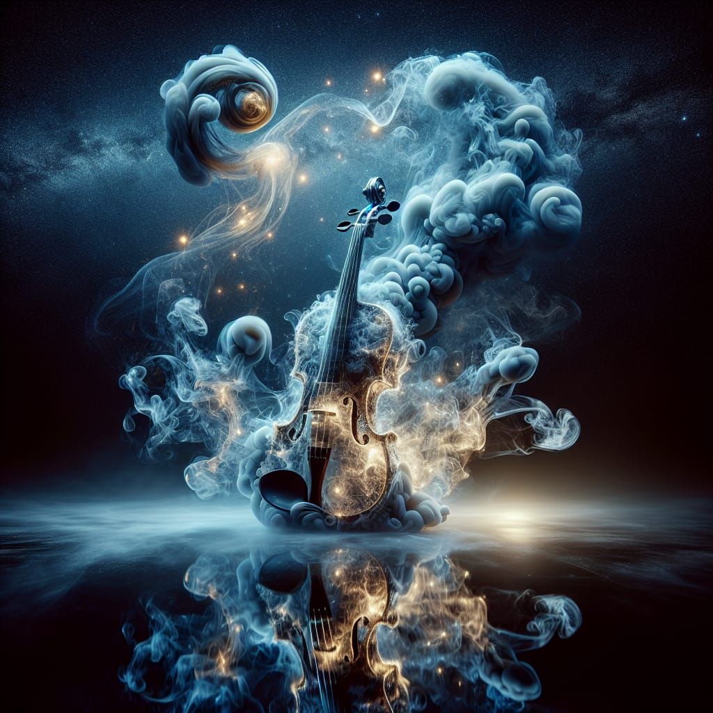 Cosmic Violin  by @Macfoggy
