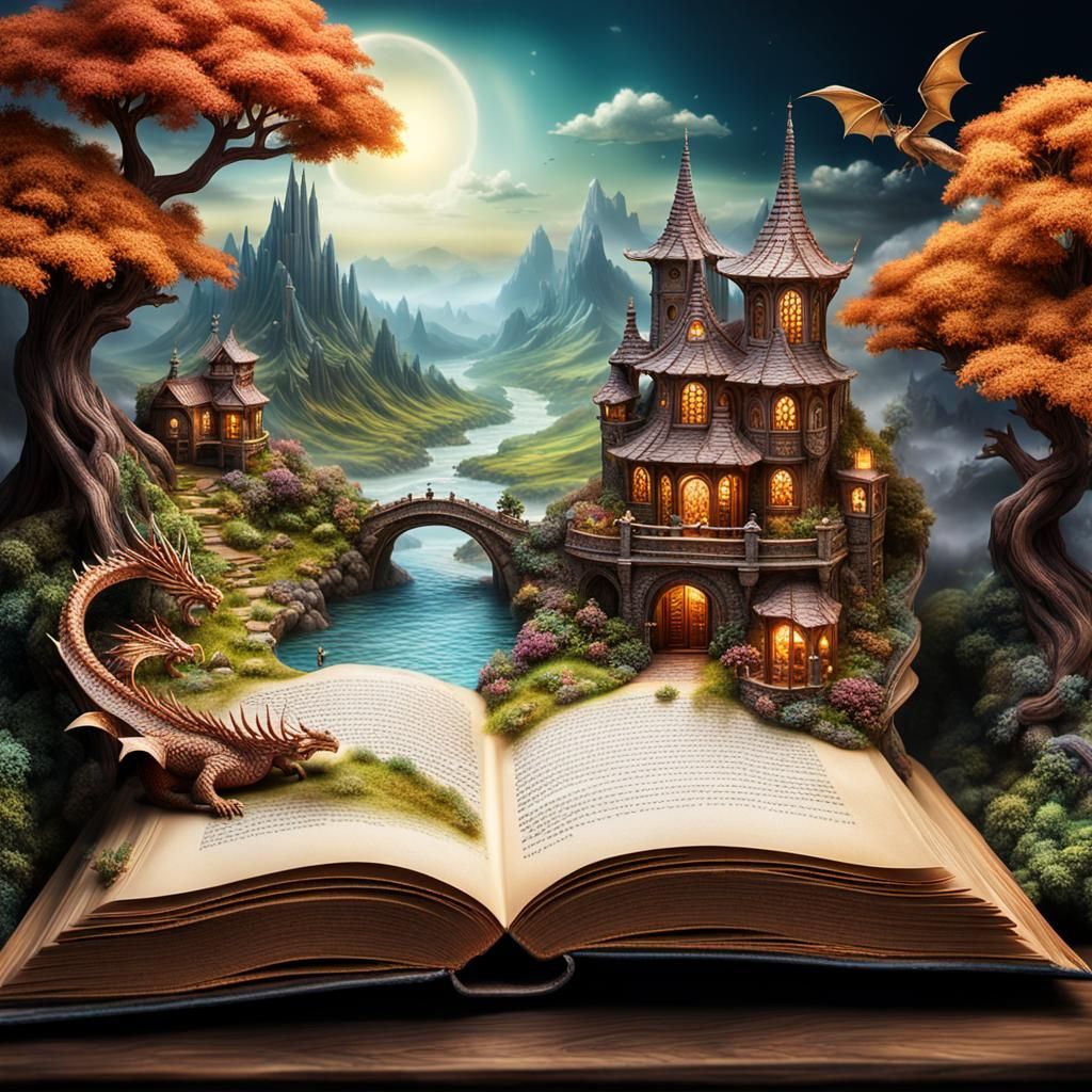 Beautiful fantasy world📖🐉🧚🏻‍♂️