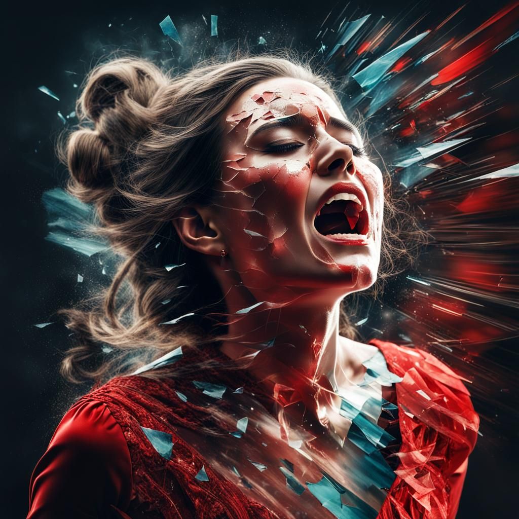 The feeling of your heart shattering  by @Mommakuma