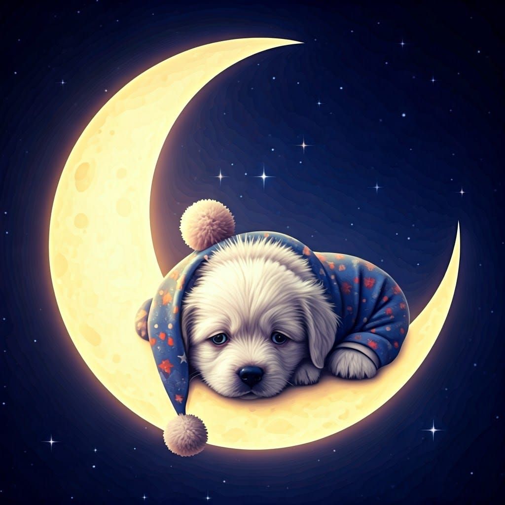 Puppy Dreams on the Moon: Fantasy Concept Art