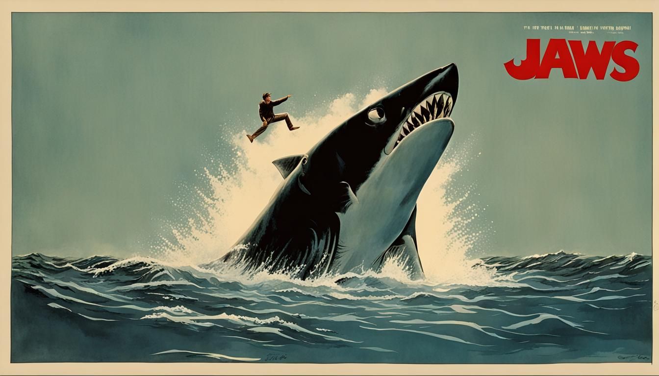 Jaws: Jump The Shark - AI Generated Artwork - NightCafe Creator