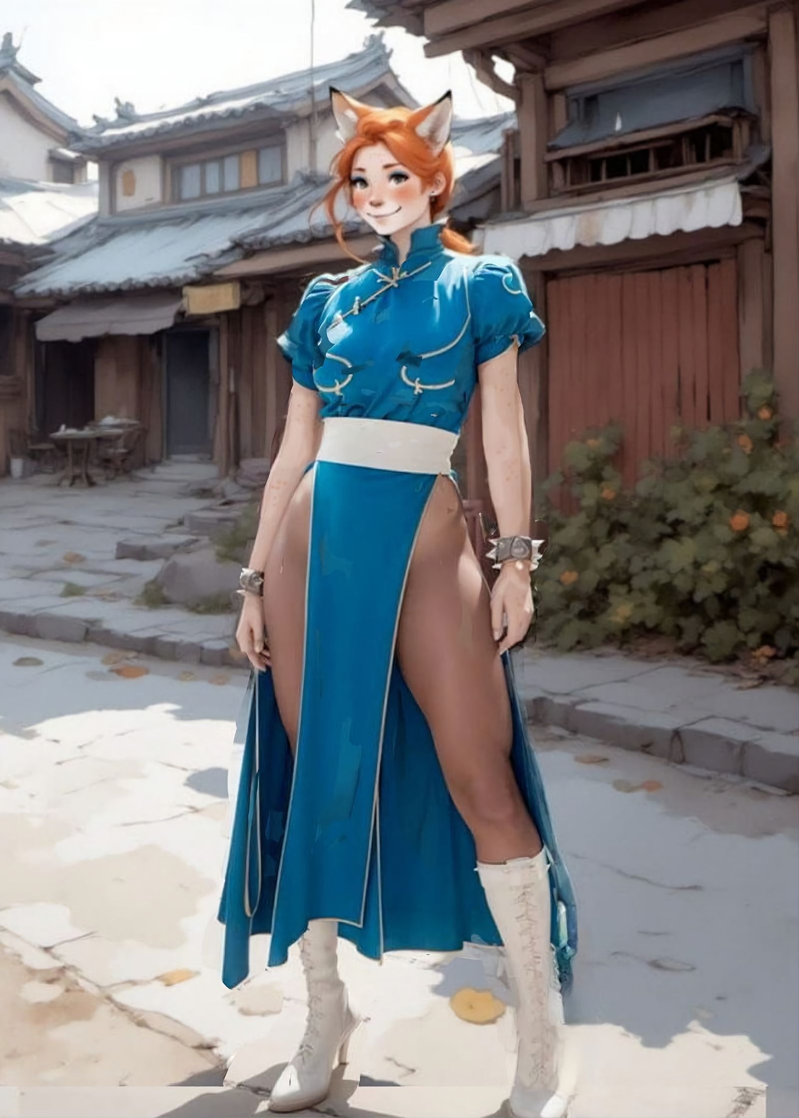 Fox-girl Vixen is ready for the Street Fighter 2 tournament