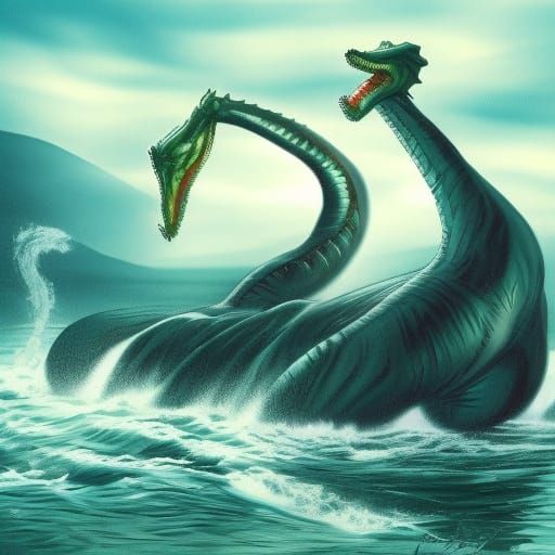 Loch Ness Monster late for work