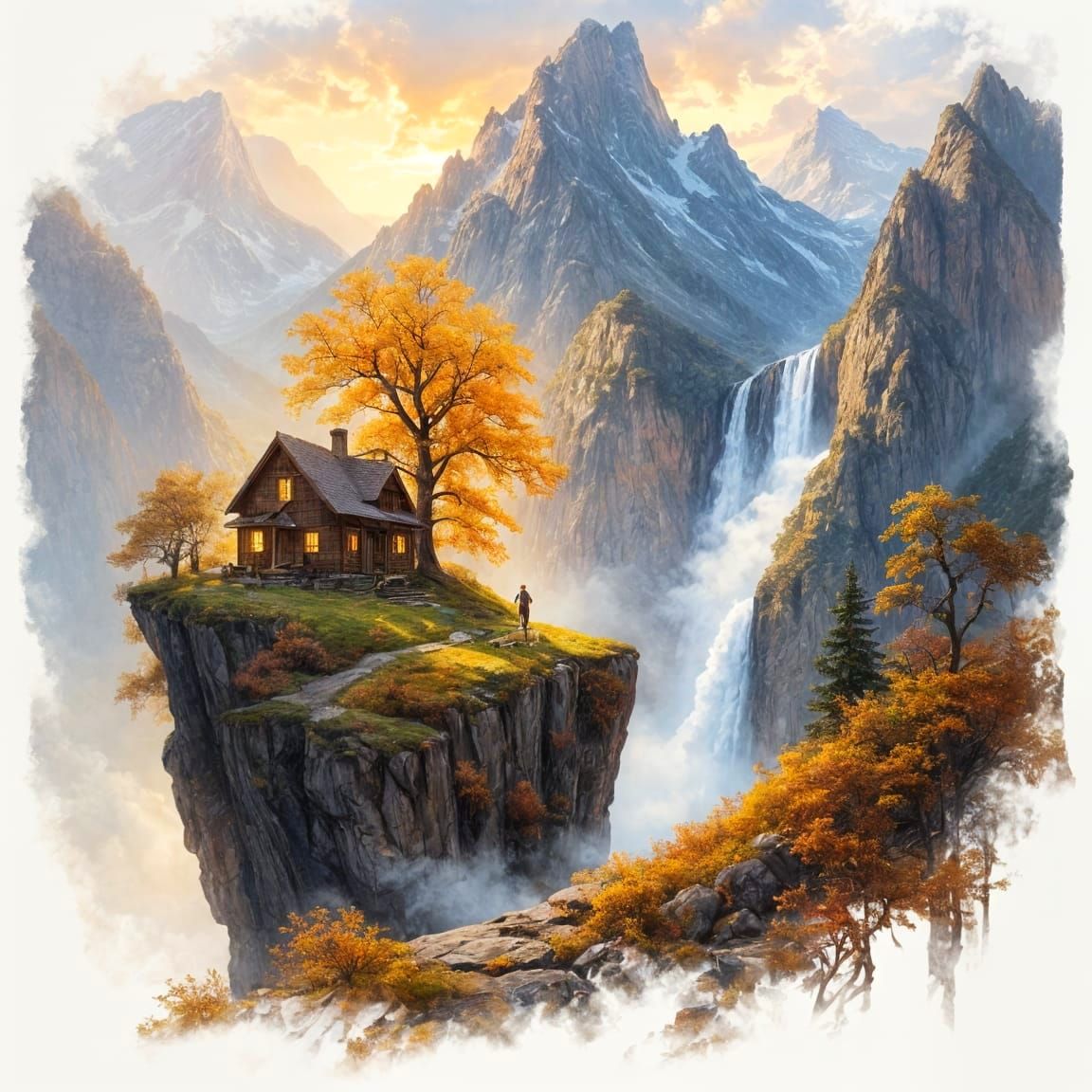 Majestic fantasy landscape...