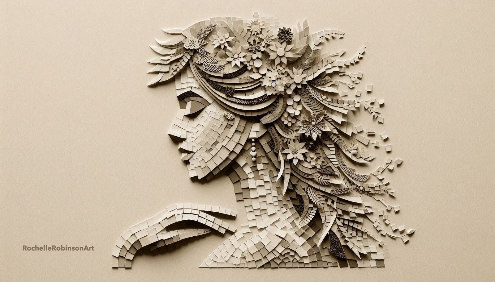 A Woman Made of Scraps of Paper