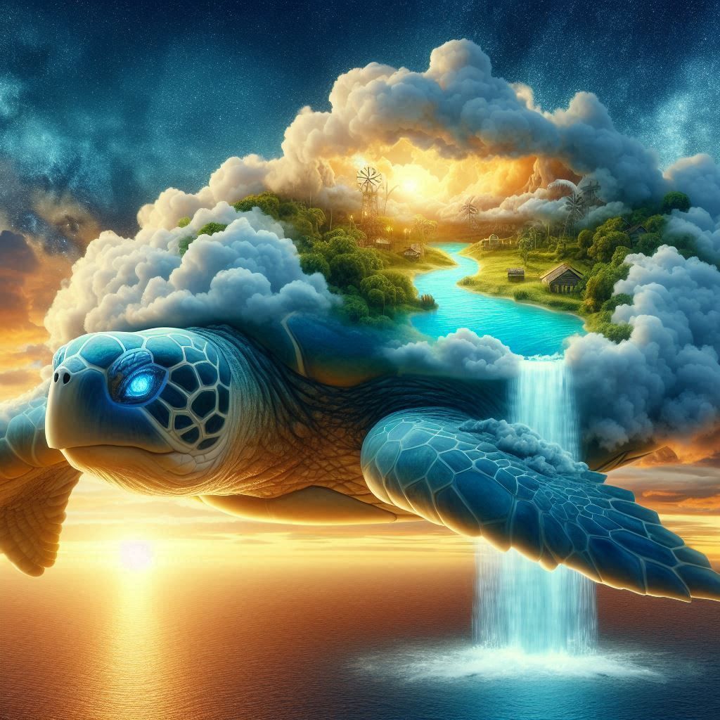 Swimming through the sky