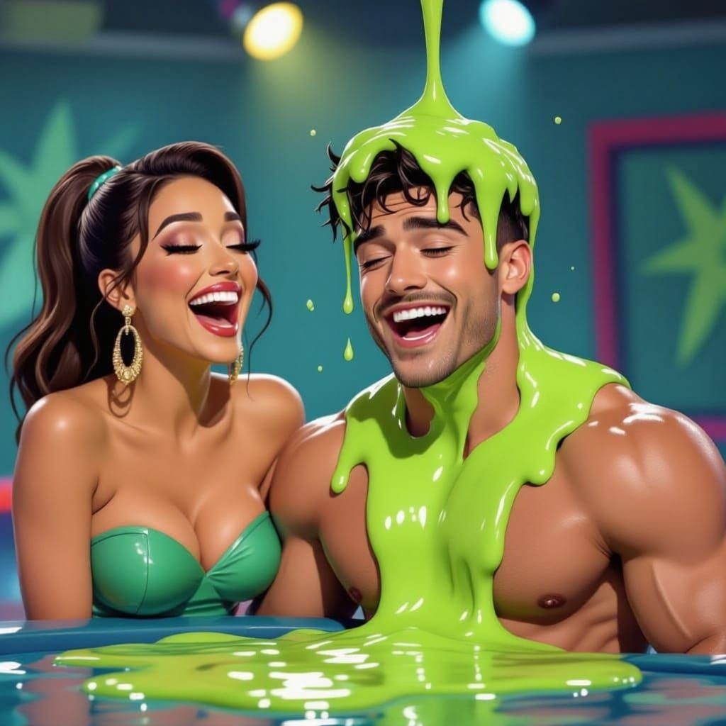 She got him with that slime!