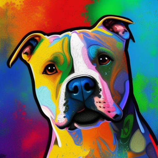 Pitbull - AI Generated Artwork - NightCafe Creator