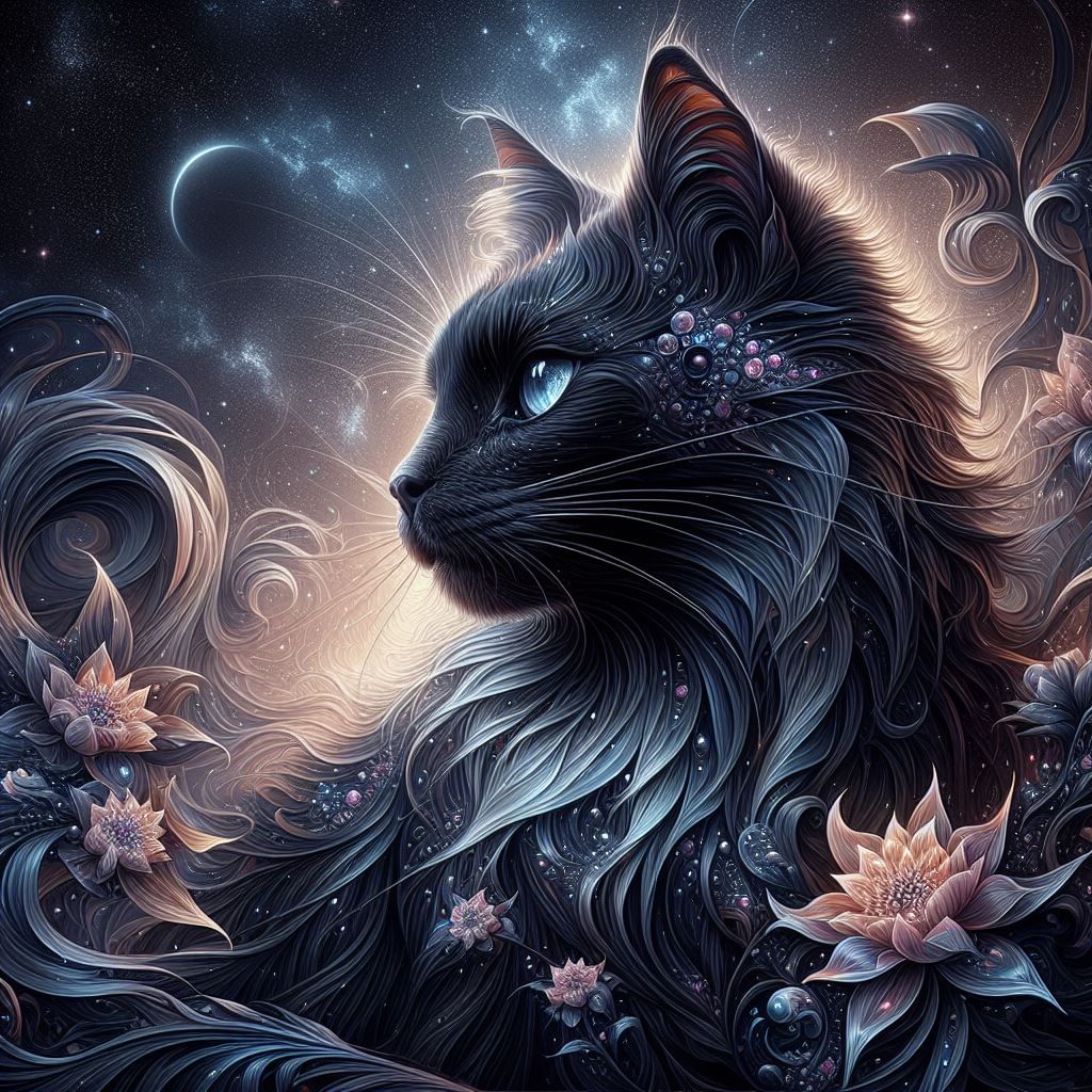 The Black Cat  by @Yulia 