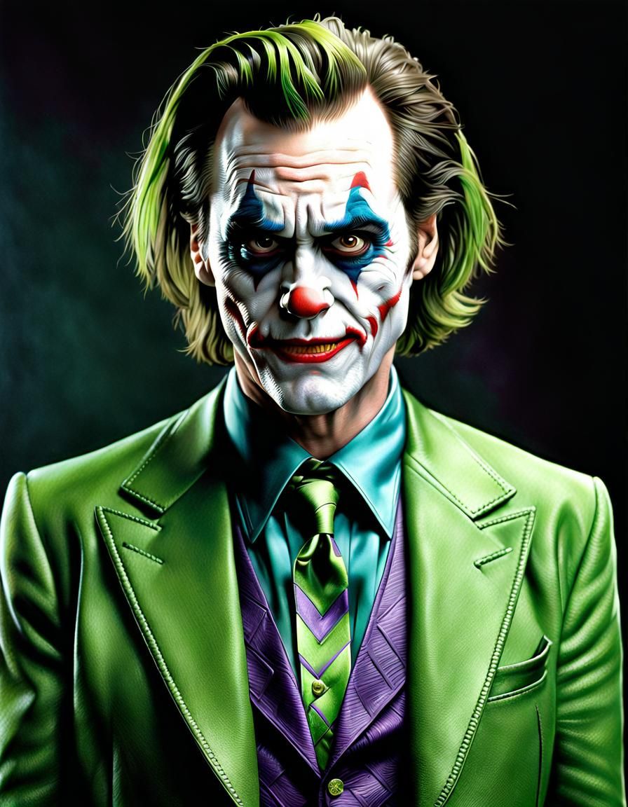 Jim Carrey as The Joker - AI Generated Artwork - NightCafe Creator