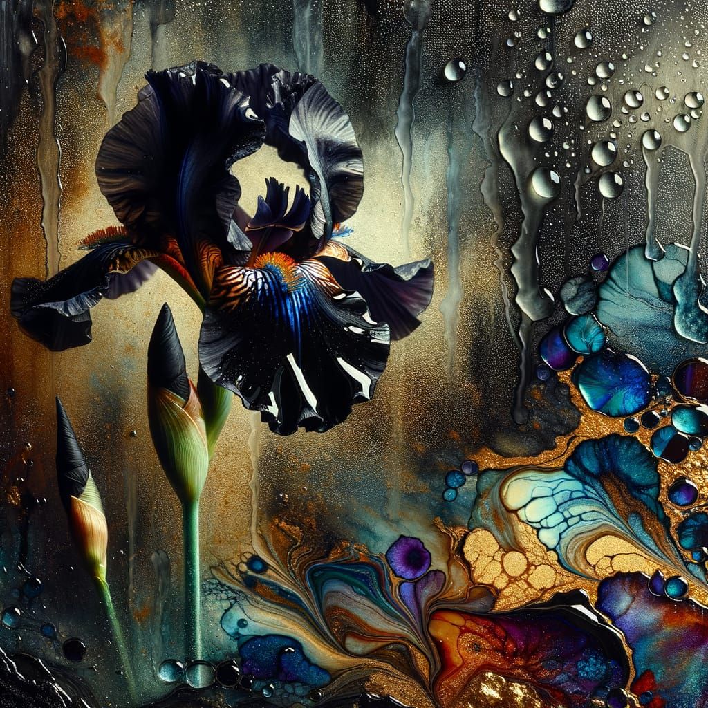 Black Iris  by @Shywolf