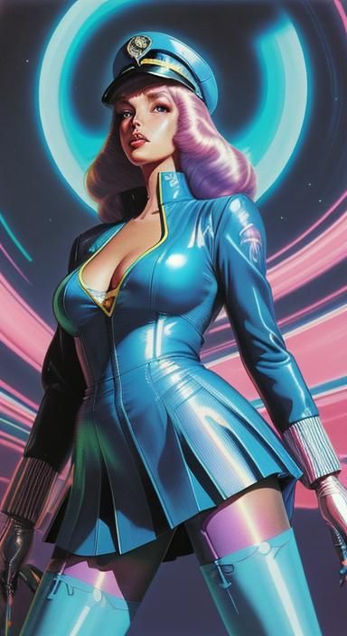 (((70s 80s))) (((sci-fi))) art (((hajime sorayama))) (((retr...