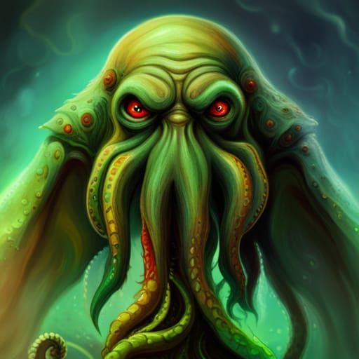 Cthulhu, at The Mountains of Madness, 8k resolution, a masterpiece ...