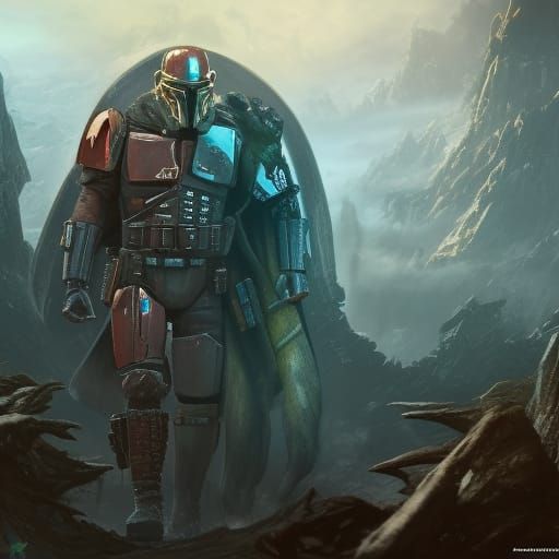 Predator mandalorian - AI Generated Artwork - NightCafe Creator