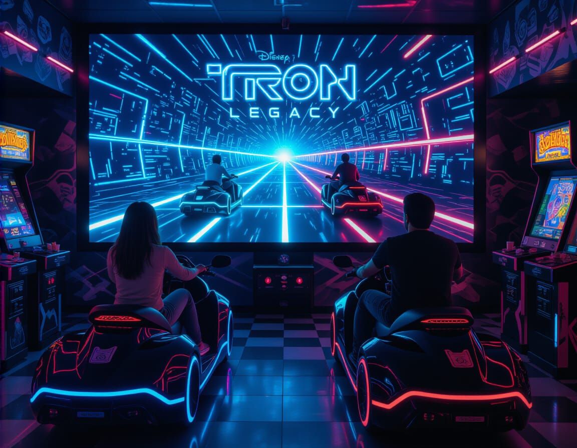 Playing TRON  by @Dark Magoo