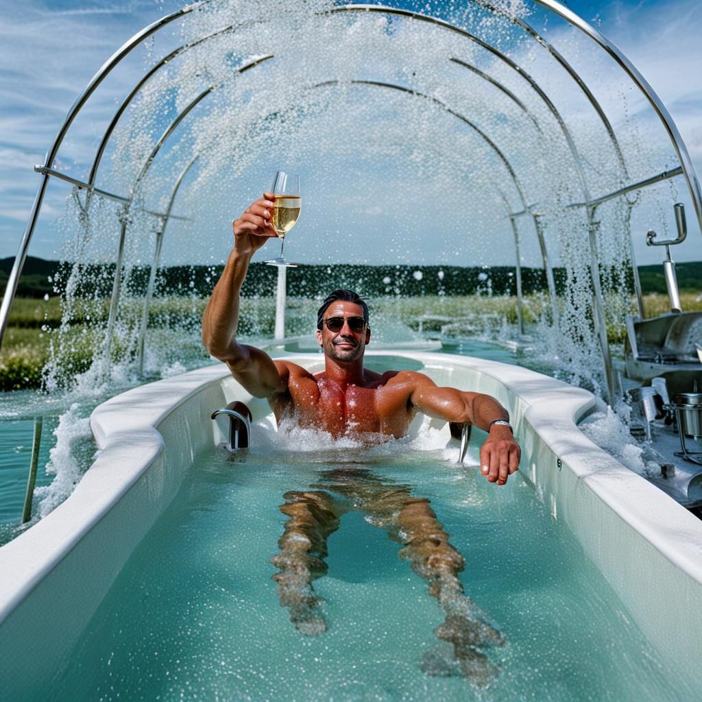Bathing in Champagne