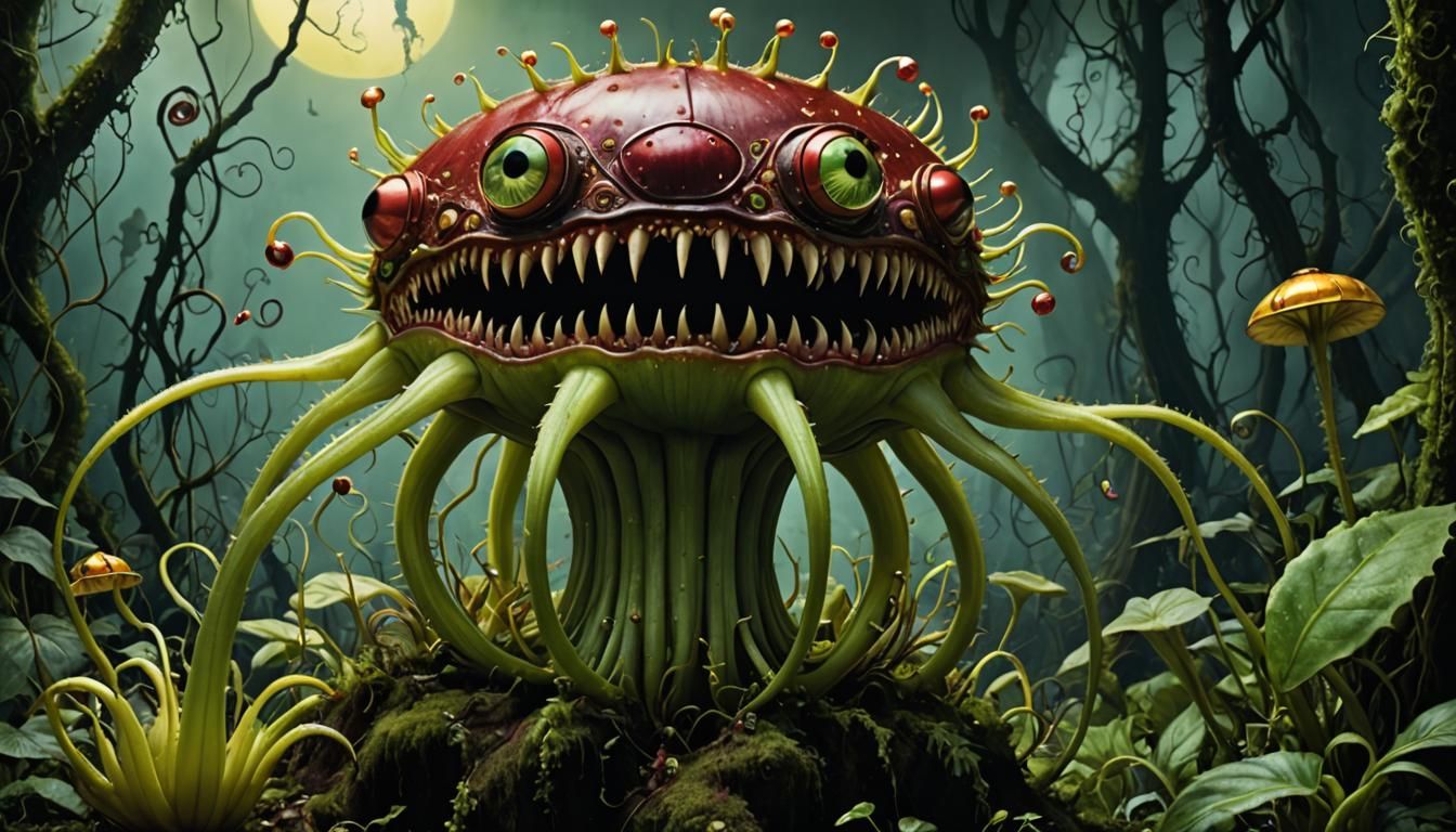 a scary carnivorous plant