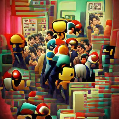 crowded