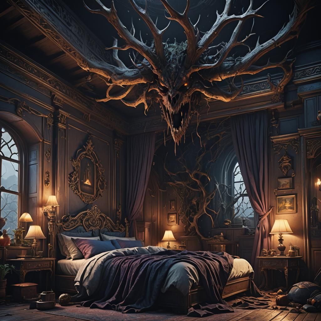 An eerie encounter down my bed  by @Tj