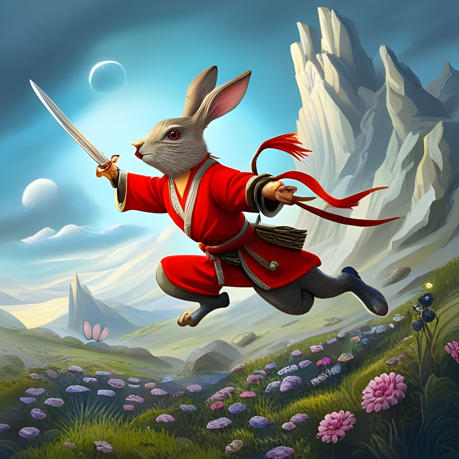 Flying rabbit, hidden dragon....