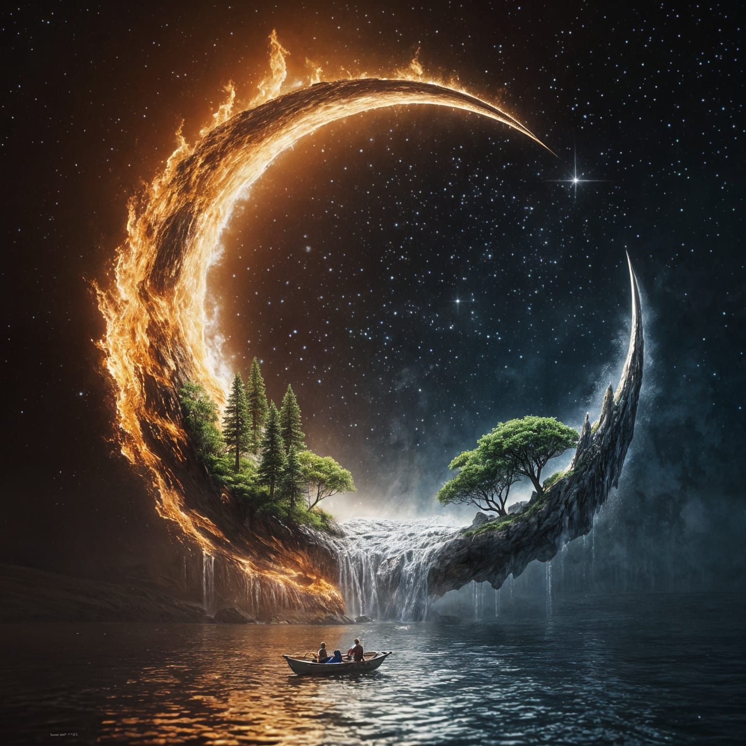 The elemental moon  by @Cilia