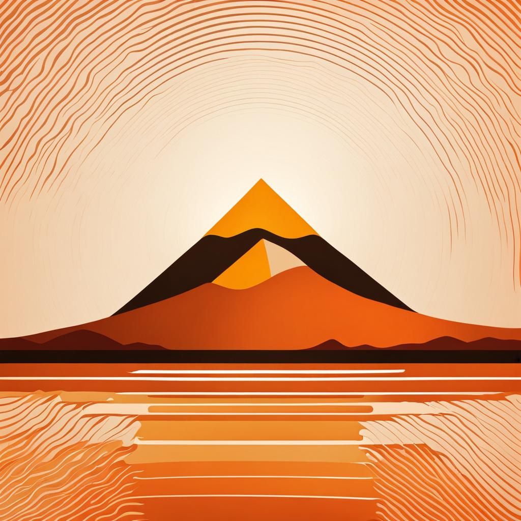 abstract minimalist little color background with shapes and ...