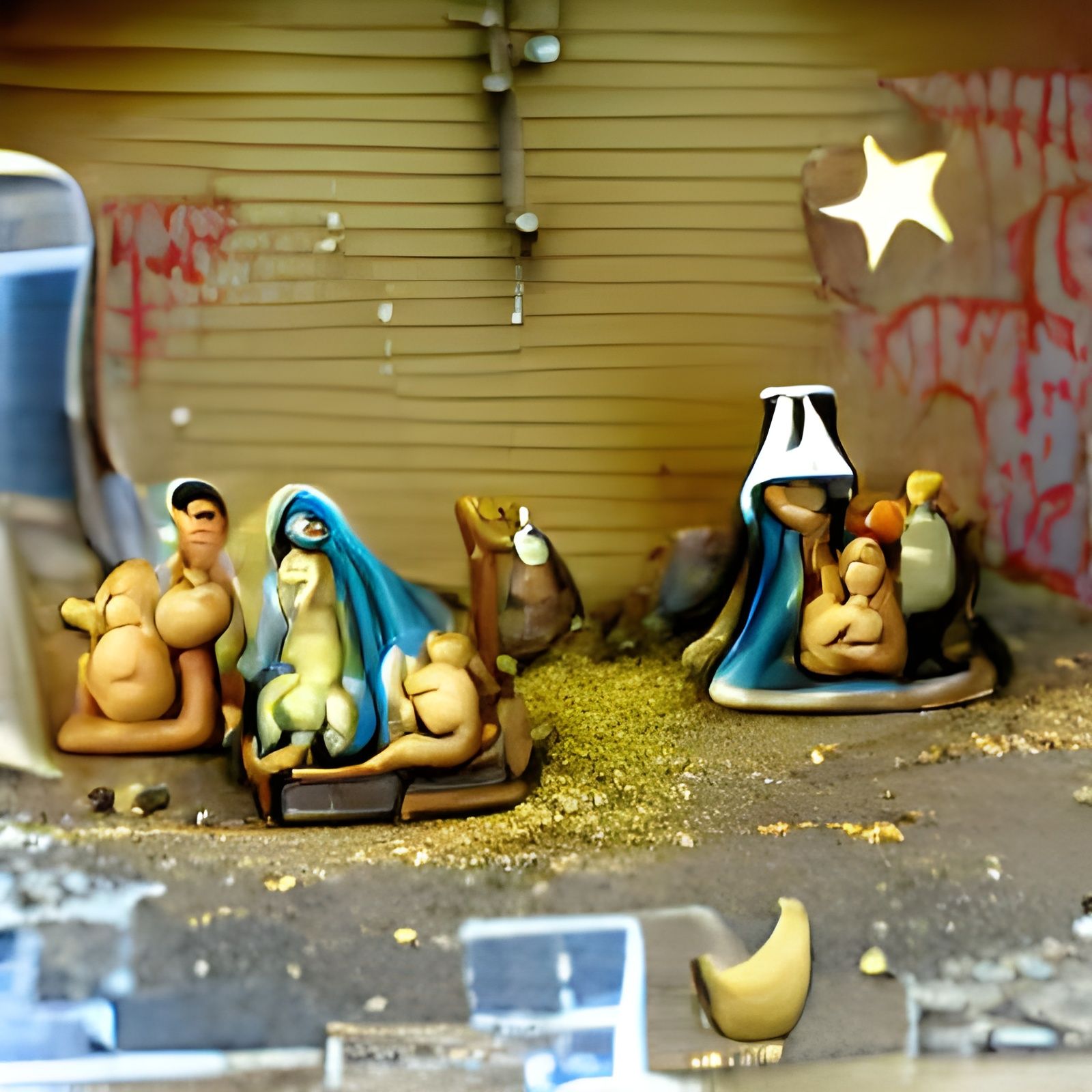 Nativity scene lowbrow