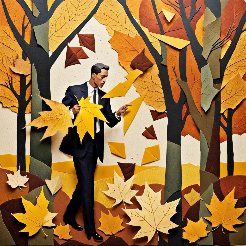 Glued leaves