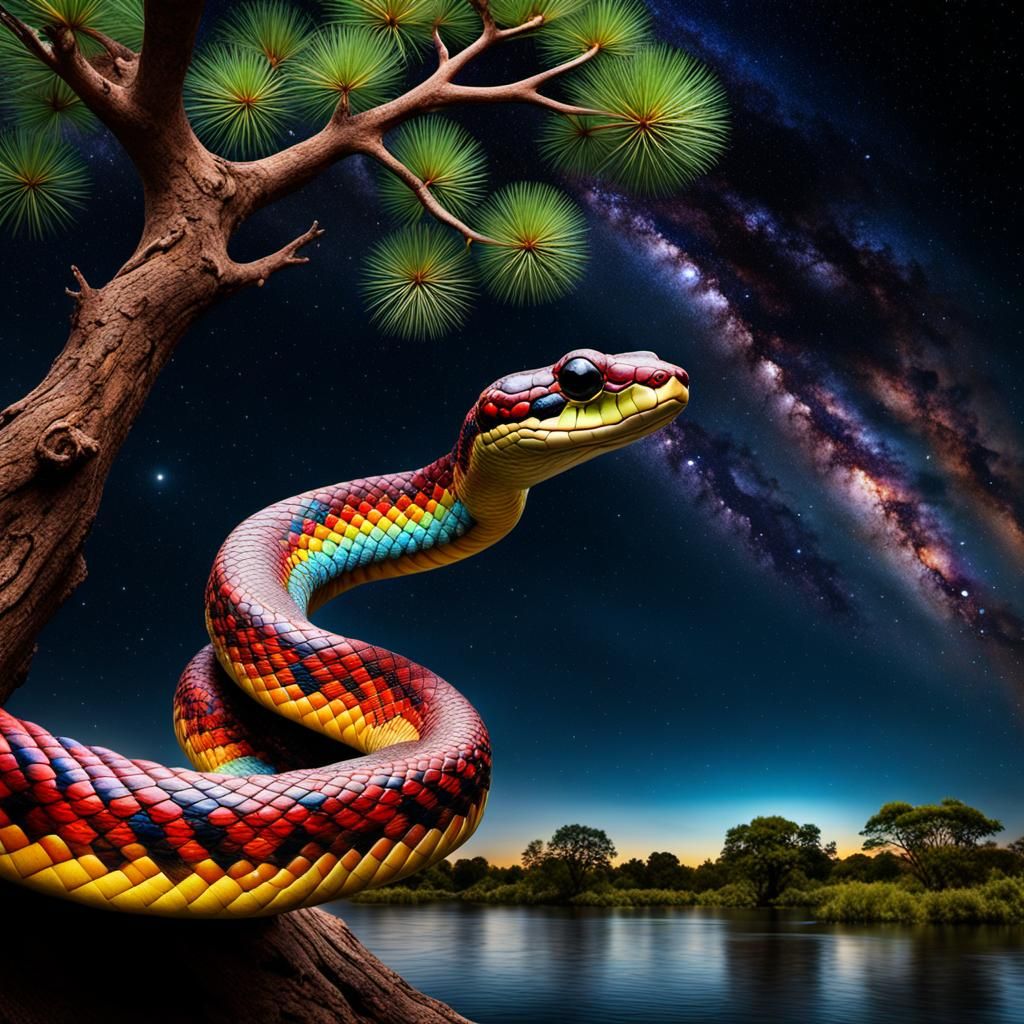 Serpent de nuit  by @DyoArt4 