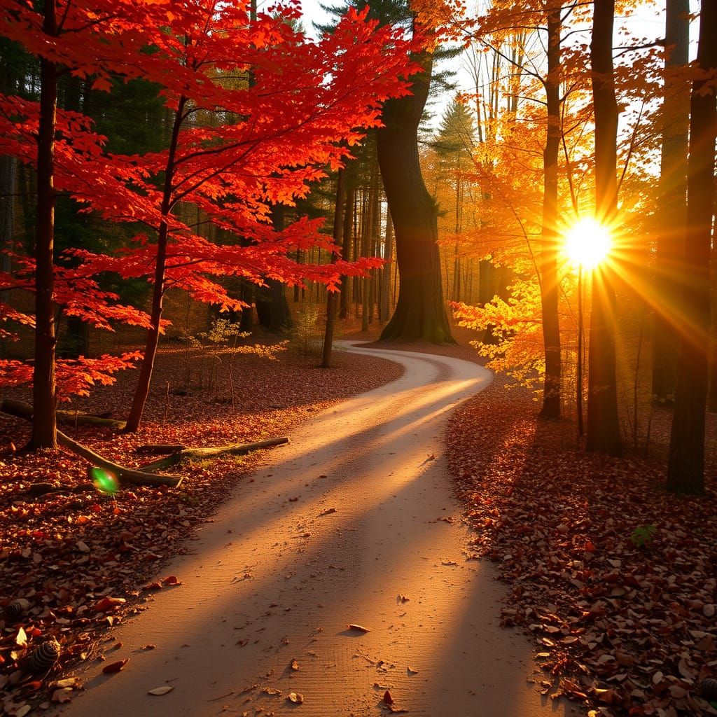 Winding Autumnal Path  by @GingerBredMan1989