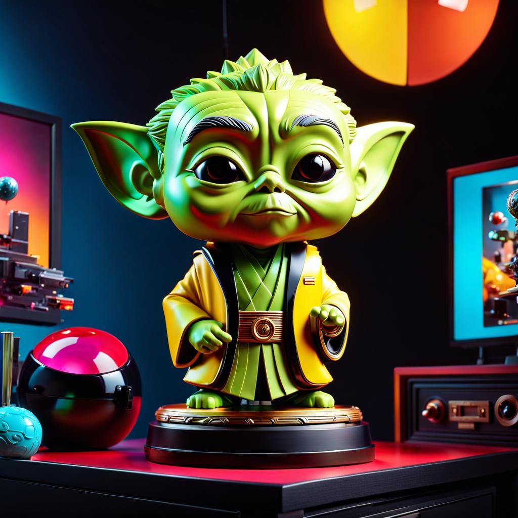 Yoda Bobblehead AI Generated Artwork NightCafe Creator