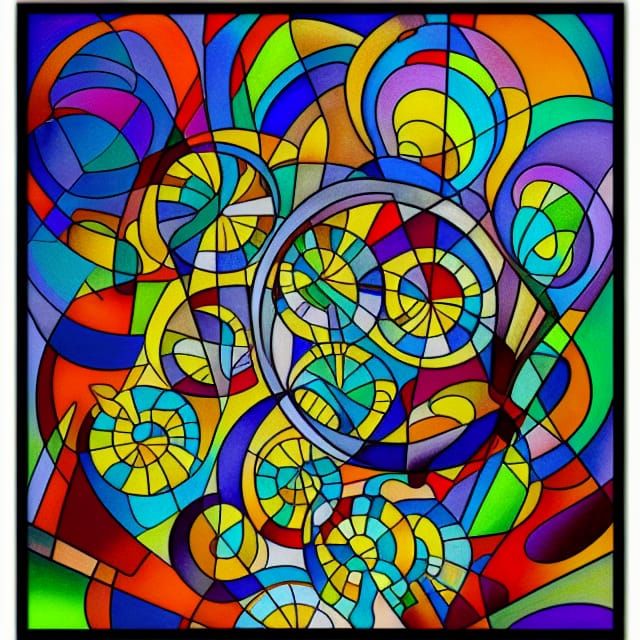 Kandinsky Stained Glass #1
