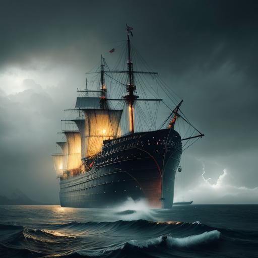 ship intricate details,