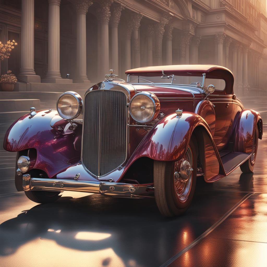 Ode to Classic Cars - AI Generated Artwork - NightCafe Creator