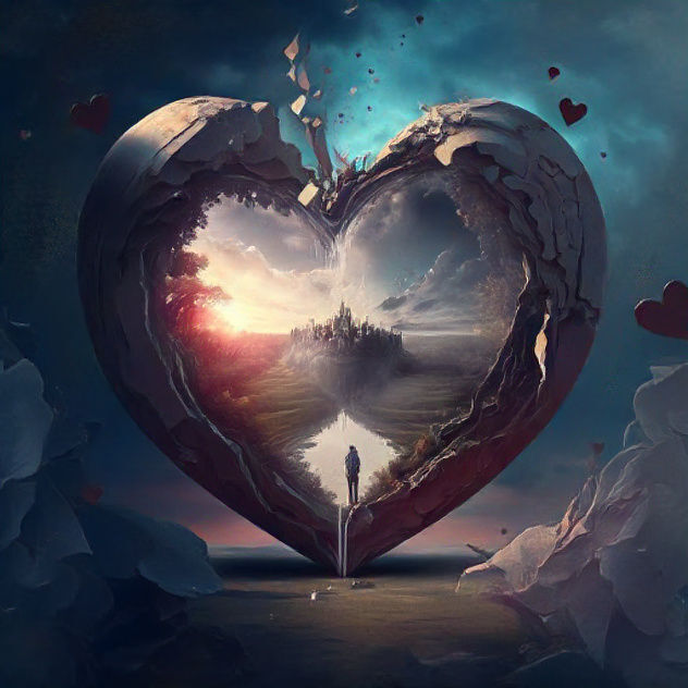 AI Art: Heart-to-Heart by @Zer0Fleet