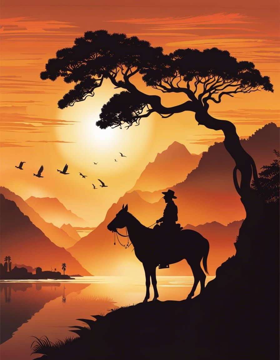 Dramatic Silhouette Art