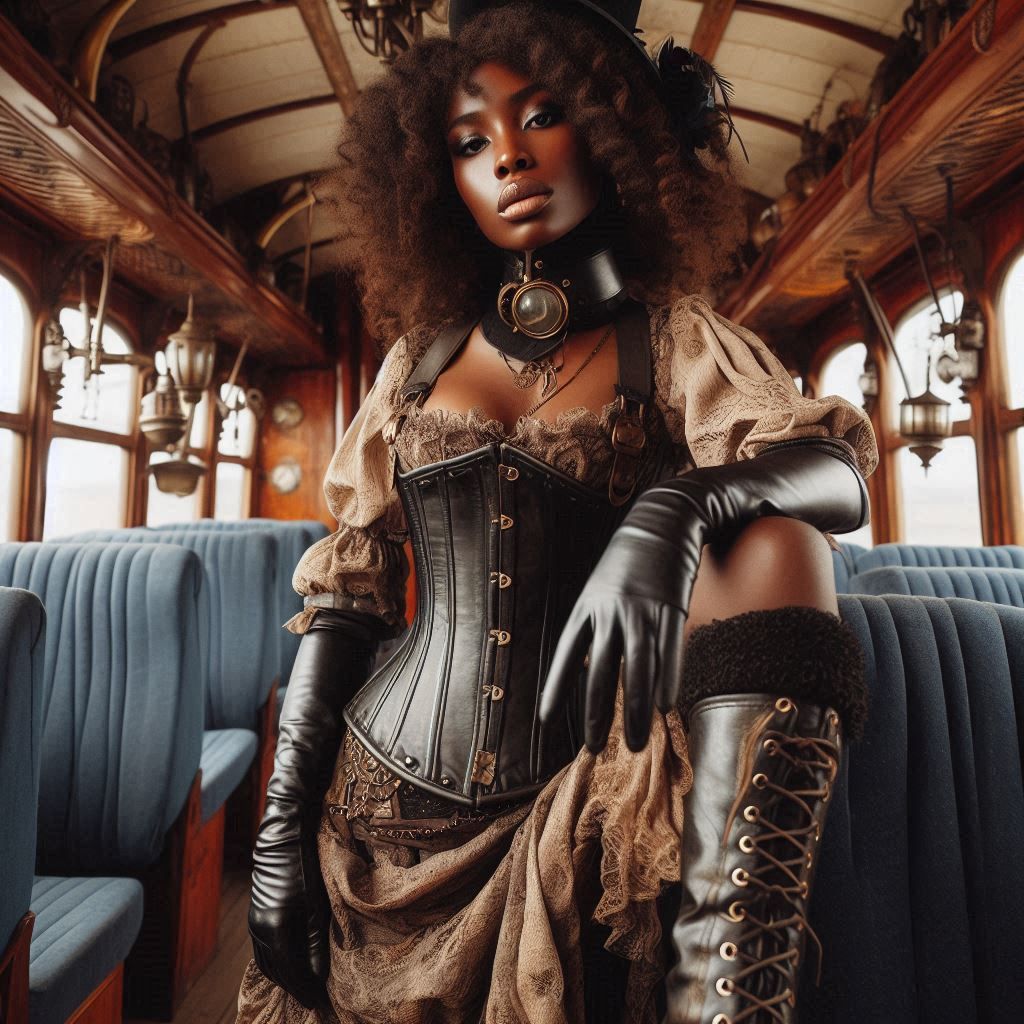 Nigerian steampunk lady (3)