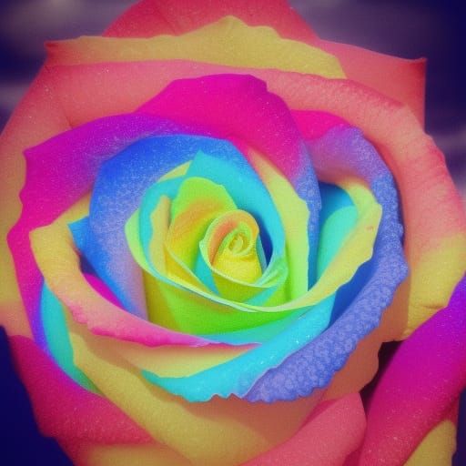 Prismatic Rose, Neon Rainbow, Princess Rainbow Alt Girl