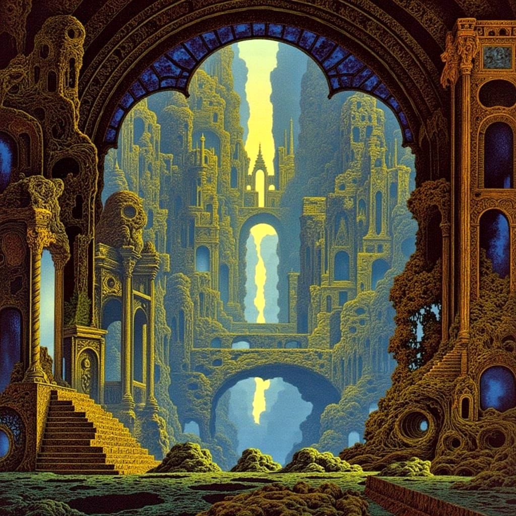 Alice Falls Down Rabbit Hole Into Luminous Abyss